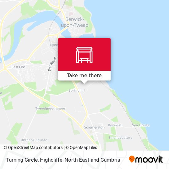 Turning Circle, Highcliffe map