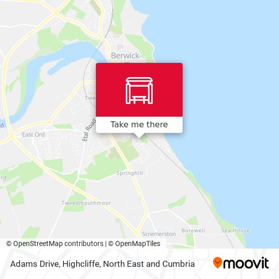 Adams Drive, Highcliffe map