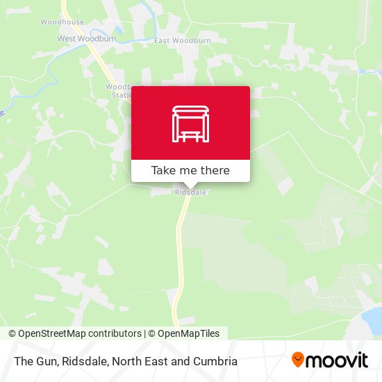 The Gun, Ridsdale map