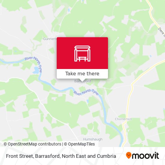 Front Street, Barrasford map