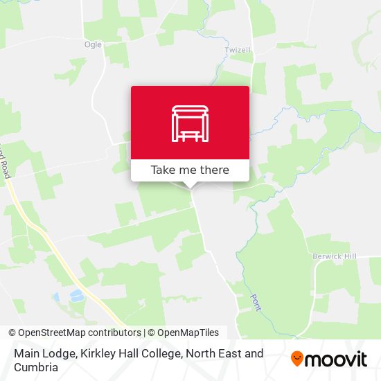 Main Lodge, Kirkley Hall College map