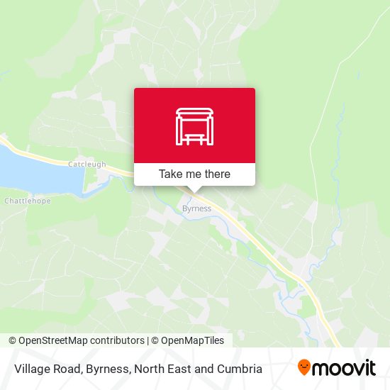 Village Road, Byrness map