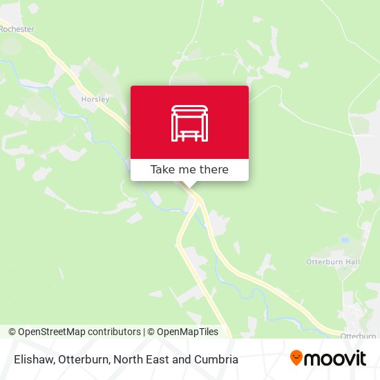 Elishaw, Otterburn map