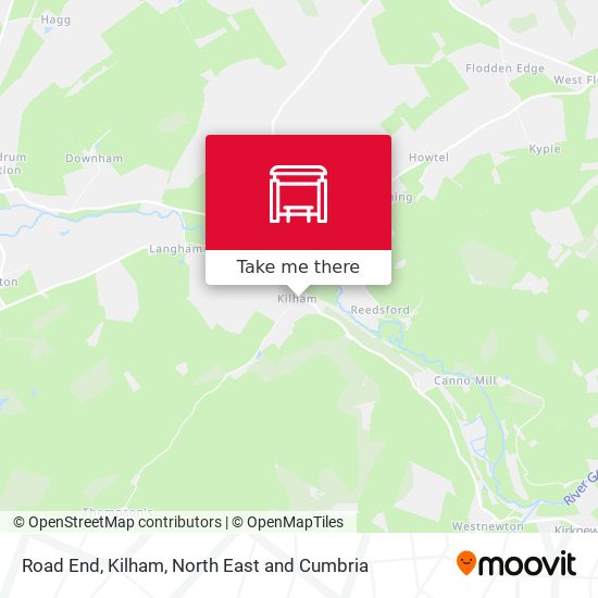 Road End, Kilham map