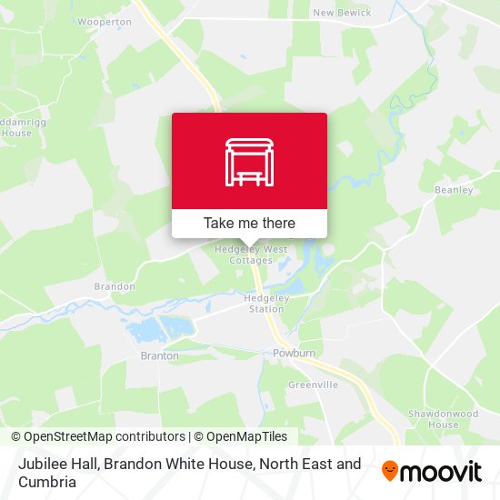 Jubilee Hall, Brandon White House map