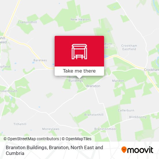 Branxton Buildings, Branxton map