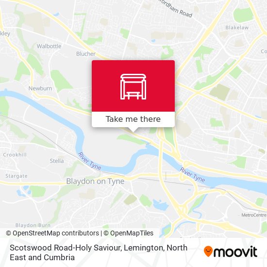 Scotswood Road-Holy Saviour, Lemington map