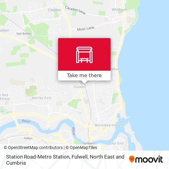 Station Road-Metro Station, Fulwell map