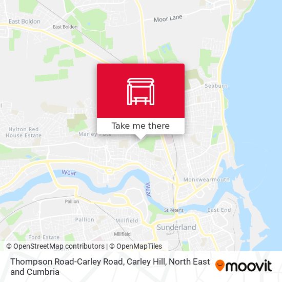 Thompson Road-Carley Road, Carley Hill map