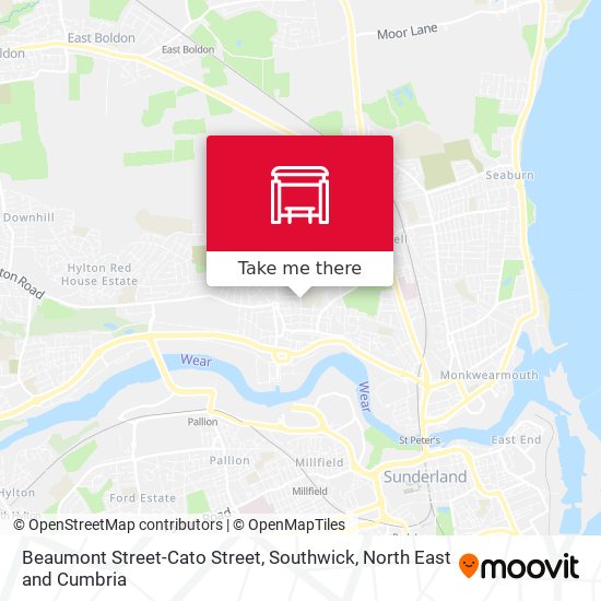 Beaumont Street-Cato Street, Southwick map