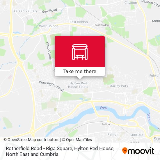 Rotherfield Road - Riga Square, Hylton Red House map