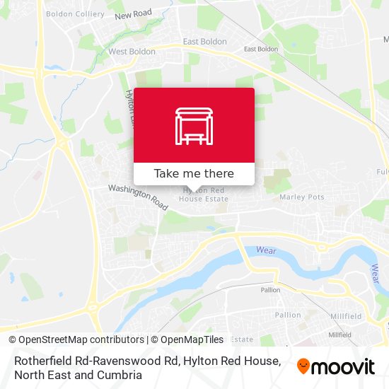 Rotherfield Rd-Ravenswood Rd, Hylton Red House map