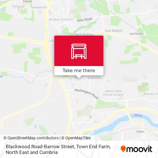 Blackwood Road-Barrow Street, Town End Farm map