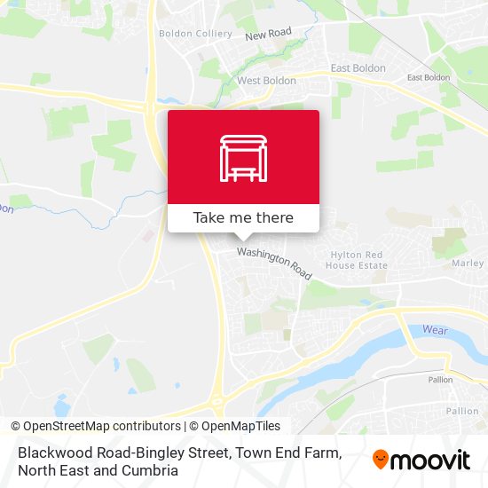 Blackwood Road-Bingley Street, Town End Farm map