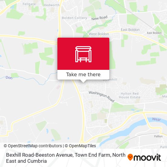 Bexhill Road-Beeston Avenue, Town End Farm map