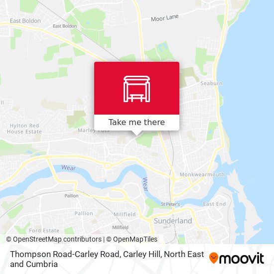 Thompson Road-Carley Road, Carley Hill map