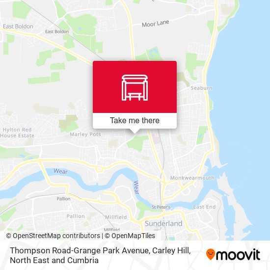 Thompson Road-Grange Park Avenue, Carley Hill map