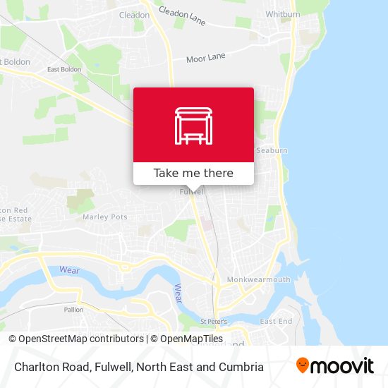 Charlton Road, Fulwell map