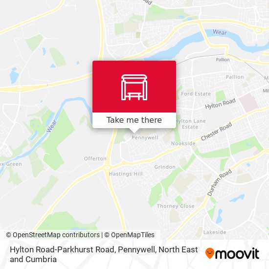 Hylton Road-Parkhurst Road, Pennywell map