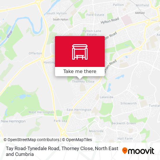 Tay Road-Tynedale Road, Thorney Close map