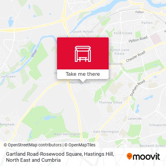 Gartland Road-Rosewood Square, Hastings Hill map