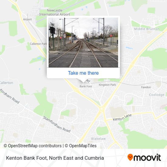 Kenton Bank Foot map