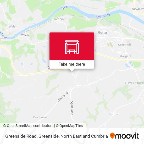 Greenside Road, Greenside map