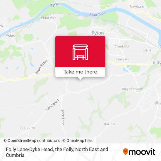Folly Lane-Dyke Head, the Folly map