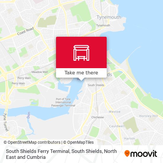 South Shields Ferry Terminal, South Shields map