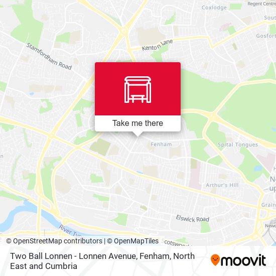 Two Ball Lonnen - Lonnen Avenue, Fenham map