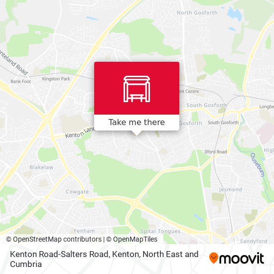 Kenton Road-Salters Road, Kenton map