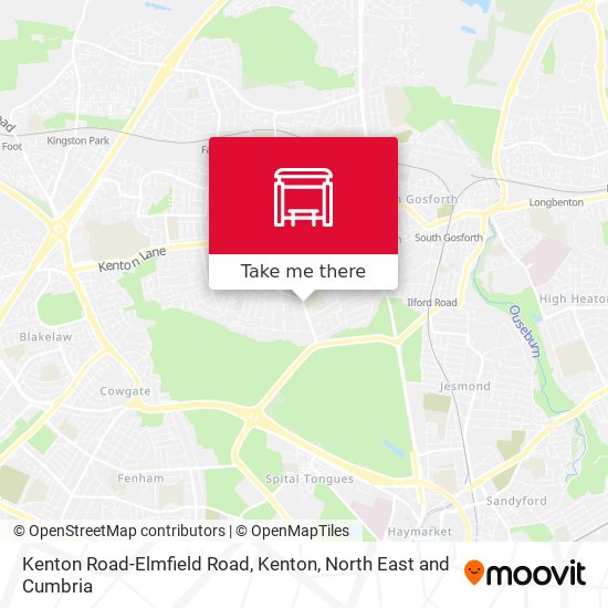 Kenton Road-Elmfield Road, Kenton map