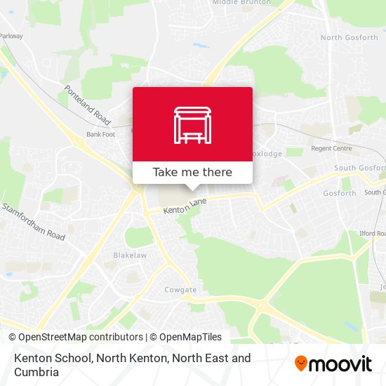 Kenton School, North Kenton map