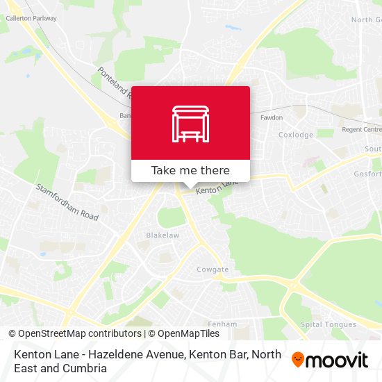 Kenton Lane - Hazeldene Avenue, Kenton Bar map