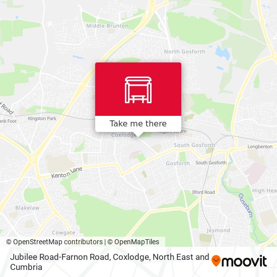 Jubilee Road-Farnon Road, Coxlodge map