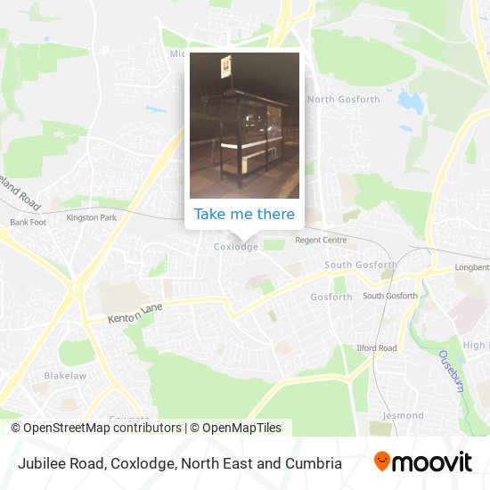 Jubilee Road, Coxlodge map