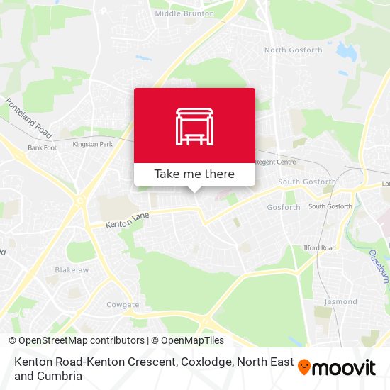 Kenton Road-Kenton Crescent, Coxlodge map
