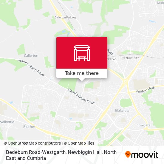 Bedeburn Road-Westgarth, Newbiggin Hall map