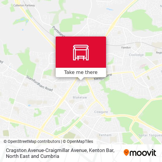 Cragston Avenue-Craigmillar Avenue, Kenton Bar map