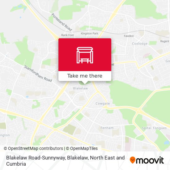 Blakelaw Road-Sunnyway, Blakelaw map