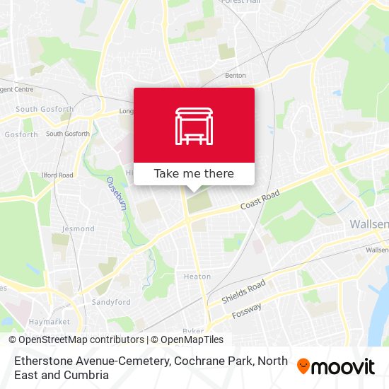 Etherstone Avenue-Cemetery, Cochrane Park map