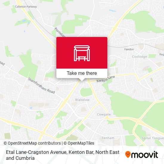 Etal Lane-Cragston Avenue, Kenton Bar map