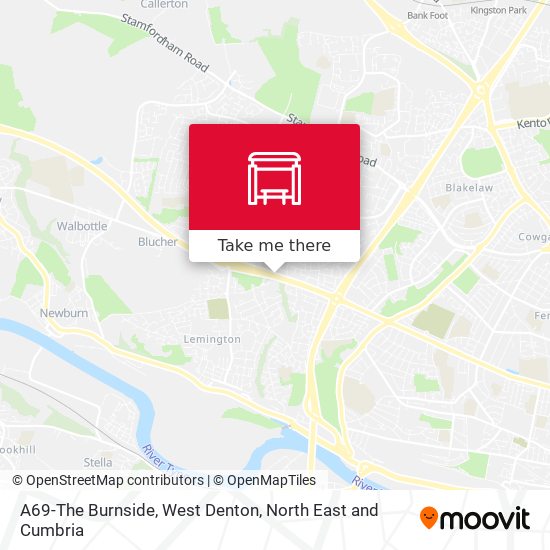 A69-The Burnside, West Denton map