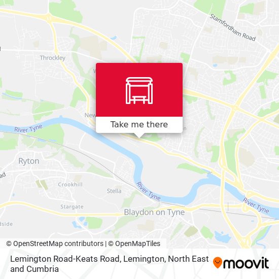 Lemington Road-Keats Road, Lemington map