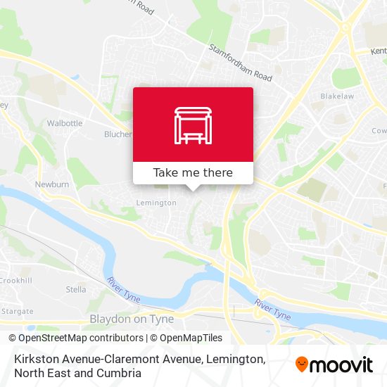 Kirkston Avenue-Claremont Avenue, Lemington map