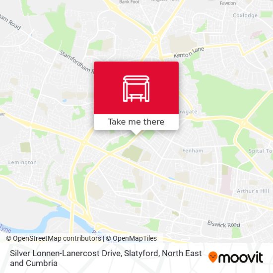 Silver Lonnen-Lanercost Drive, Slatyford map