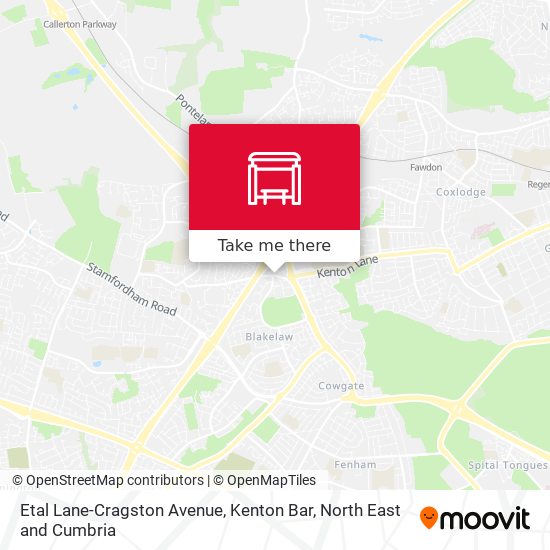 Etal Lane-Cragston Avenue, Kenton Bar map