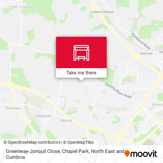 Greenway-Jonquil Close, Chapel Park map