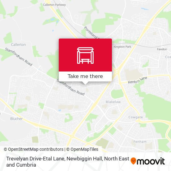 Trevelyan Drive-Etal Lane, Newbiggin Hall map