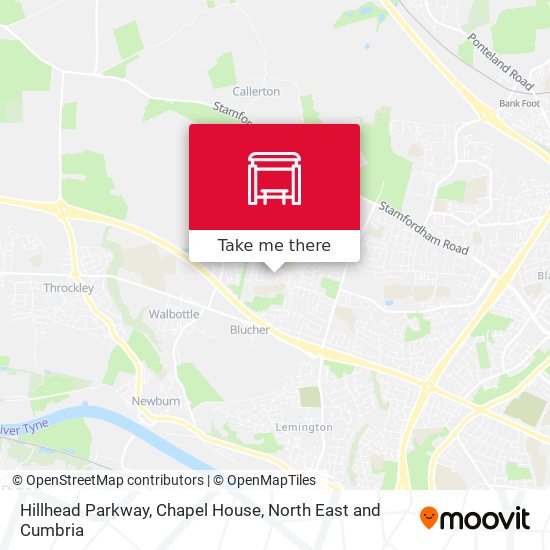 Hillhead Parkway, Chapel House map